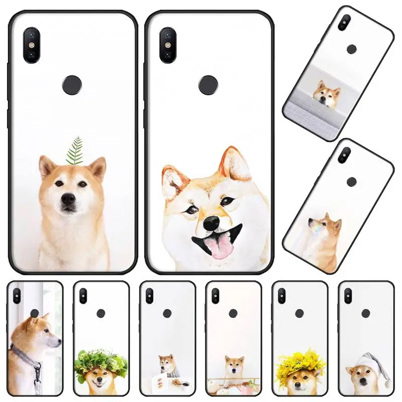 Doge чехол для телефона с забавной собакой Сиба-ину Xiaomi Redmi 4x5 plus 6A 7 7A 8 10 mi8 8lite 9 note 4 5 6