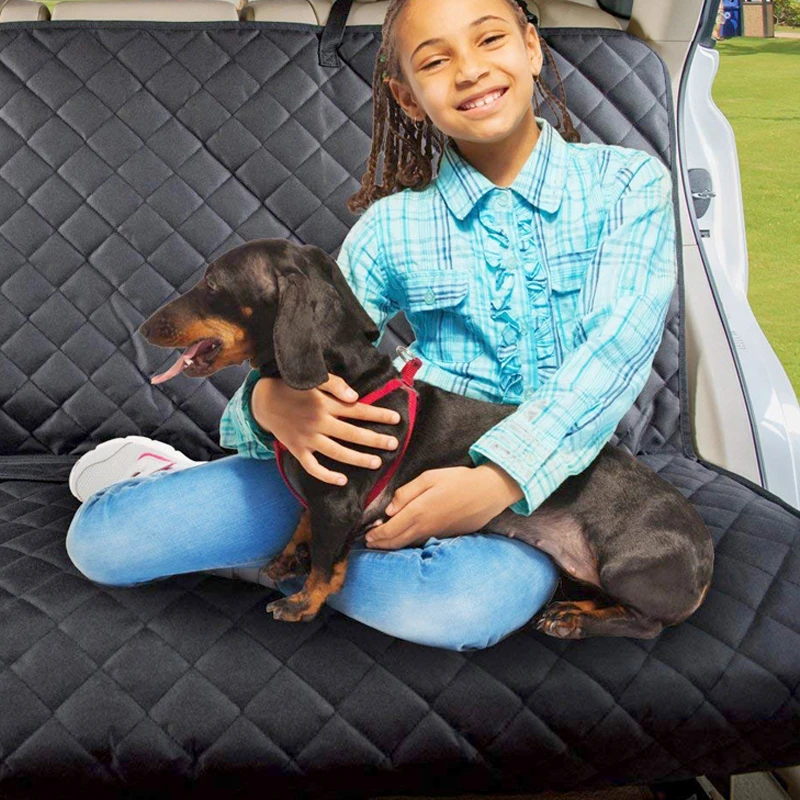 Высококачественный черный противогрязный коврик в полоску Противоскользящий коврик для домашних собачек водонепроницаемый для автомобильного багажника чехол для сиденья Защитная Подушка интерьер