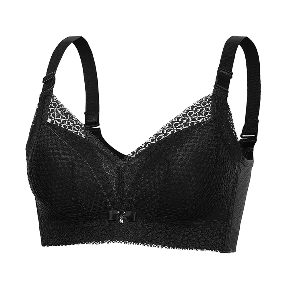 

New Super Push up Bras for Women's Bra Sexy Skin-friendly cotton Lace Underwear B CUP Black Bralette Brassiere Wireless