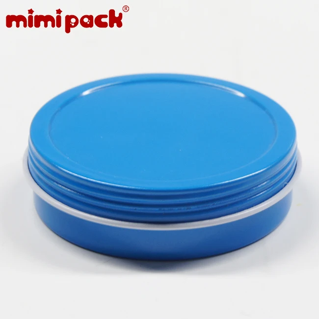 Mimipack 12 шт многофункциональные металлические 6 цветов круглые подарочные коробки органайзер для еды кофе печенье жестяные банки с винтовой крышкой - Цвет: Azure