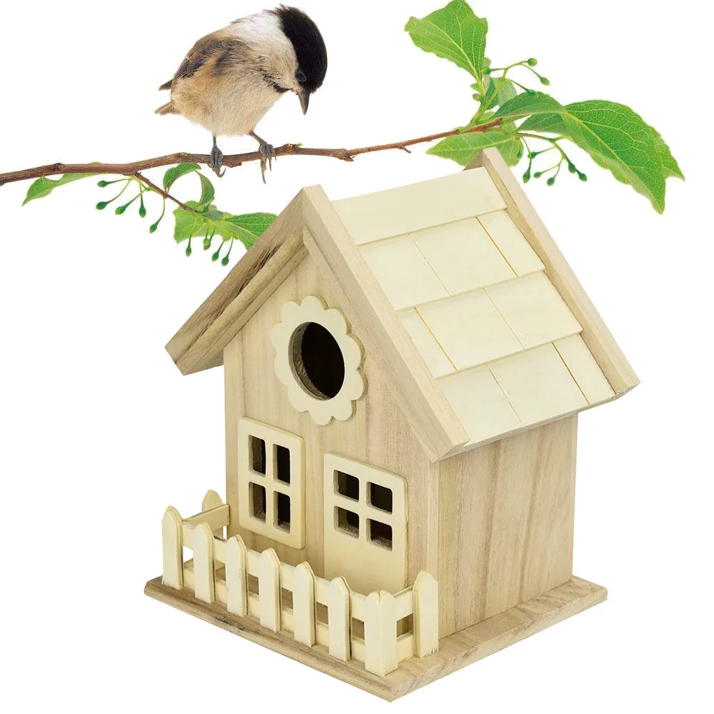 Птичье гнездо птичий домик креативный настенный деревянный Открытый Вентиляция маленькая клетка для домашних птиц попугай дом# YL10