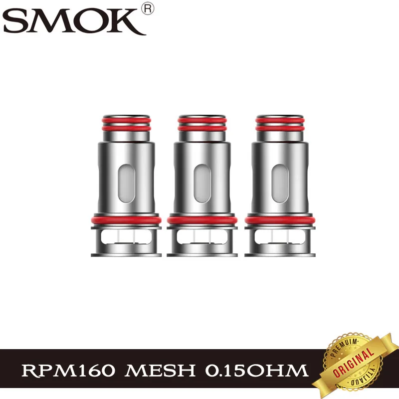 Tanie 3 sztuk/partia oryginalny SMOK RPM 160 Mesh 0.15ohm cewki parownika sklep