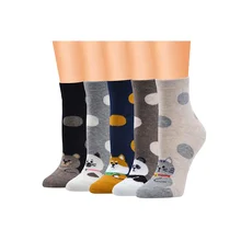 New Carton Socks Polka Dot Cute Animal Socks with Ears Women Designer Socks