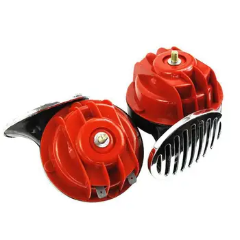 

2Pcs Car 12V/24V Snail Air Horn with Cover Loud Alarm Kit for Car Boat Motorcycle Universal Air Horn 3A Car Automobile Parts