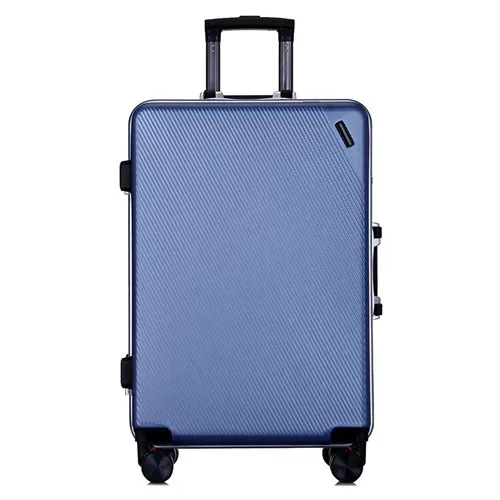 blue KLQDZMS 2" 24" дюймов ABS+ PC чемодан на колёсиках Spinner мужской чемодан на колесиках для путешествий Wo мужские чемоданы для переноски - Цвет: blue