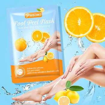 

Putimi 5pairs Peeling Feet Mask Smooth Moisturizing Foot Mask for Legs Exfoliating Remove Dead Skin Socks for Pedicure Socks