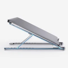 Портативная Регулируемая Складная подставка для ноутбука, подставка для ноутбука, держатель для ноутбука с фетровой сумкой