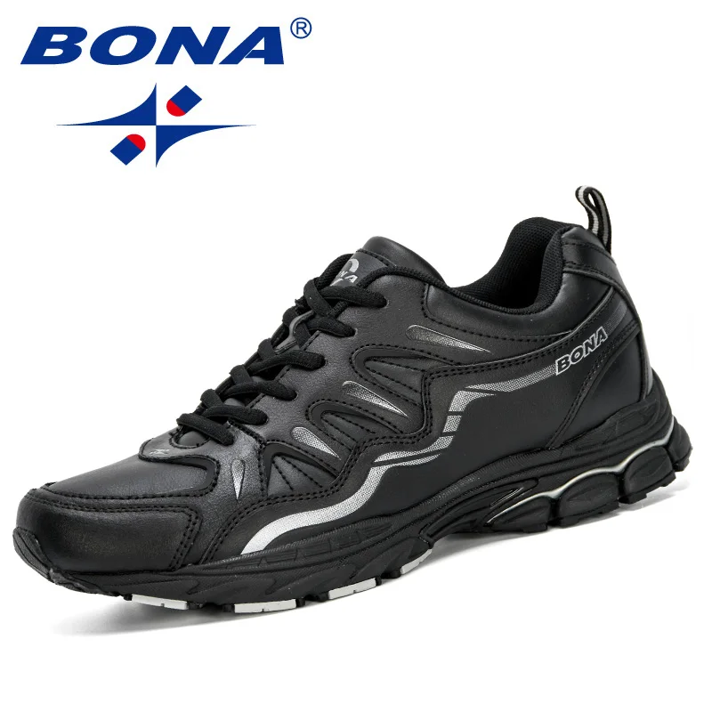 BONA/Новинка года; классические кожаные кроссовки для бега; мужские кроссовки; уличные кроссовки; спортивная обувь; Мужская Удобная обувь; zapatillas hombre