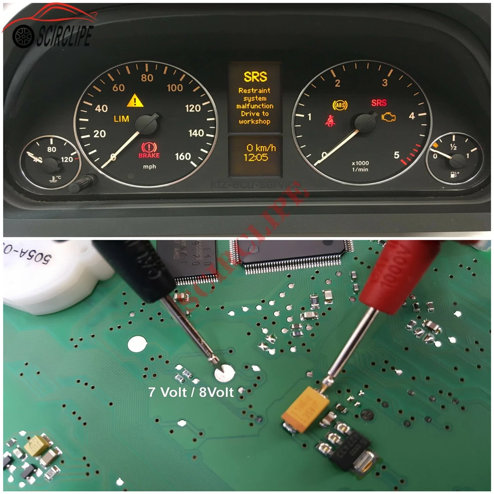 MERCEDES-BENZ CLASS A LCD VDO DISPLAY for INSTRUMENT CLUSTER DASH 1pcs