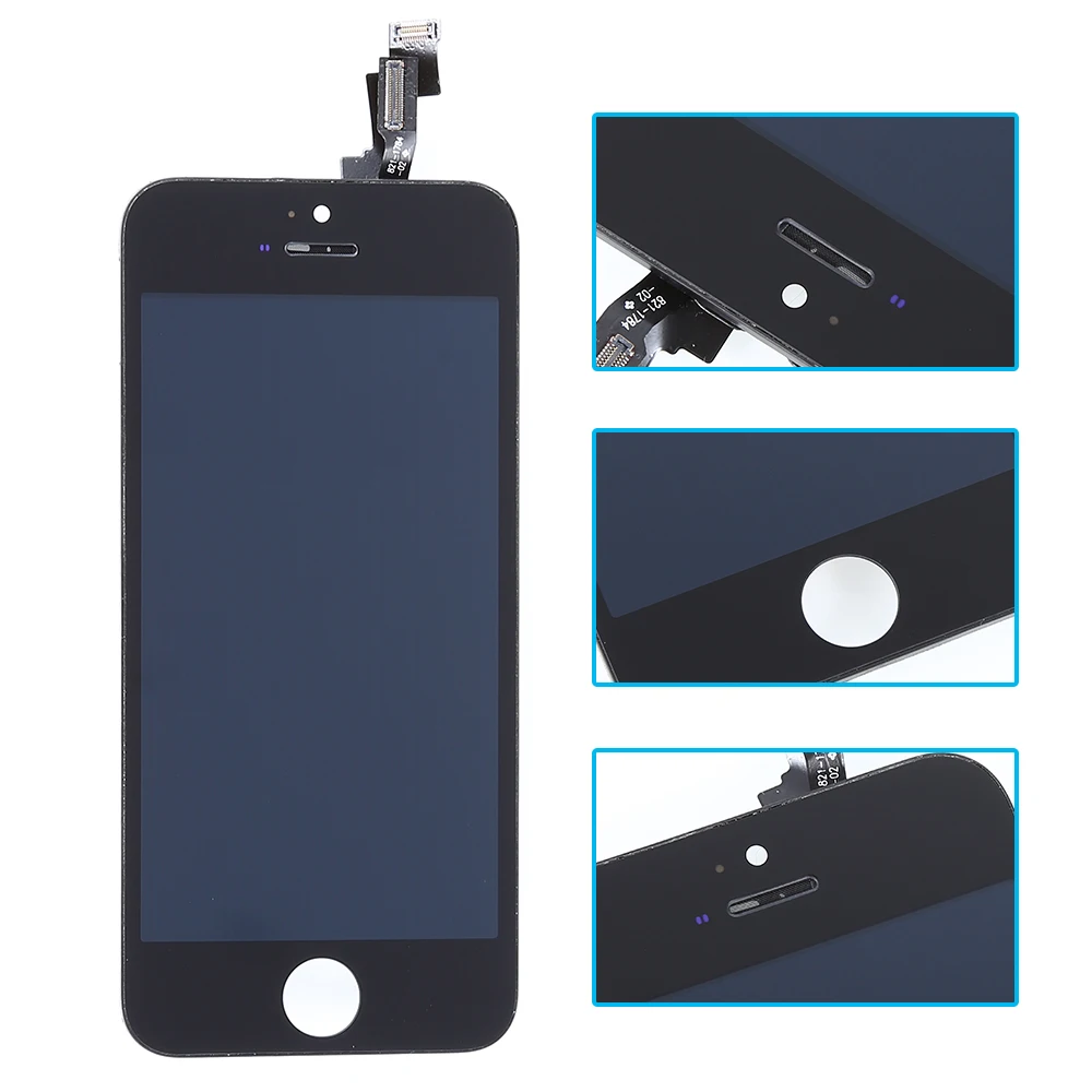 Прочный качественный ЖК-экран Замена для iPhone 5S черный Замена ЖК-сенсорный экран и дигитайзер дисплей в сборе