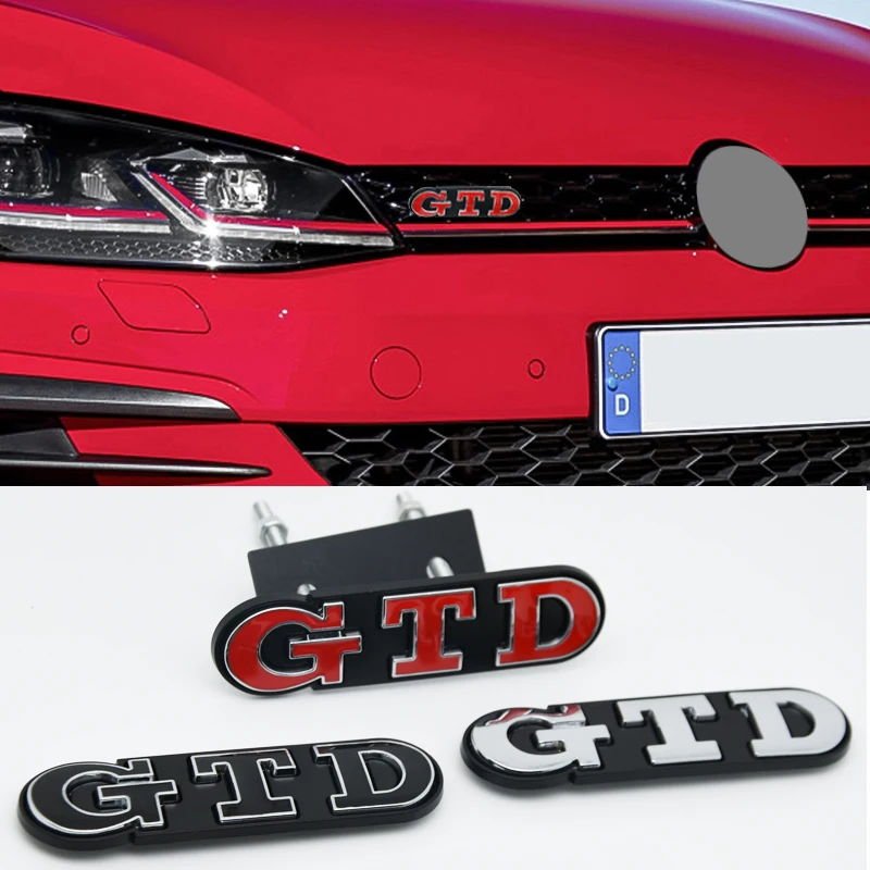 Металлические 3d-наклейки GTD автомобильные наклейки-логотипы передняя крышка