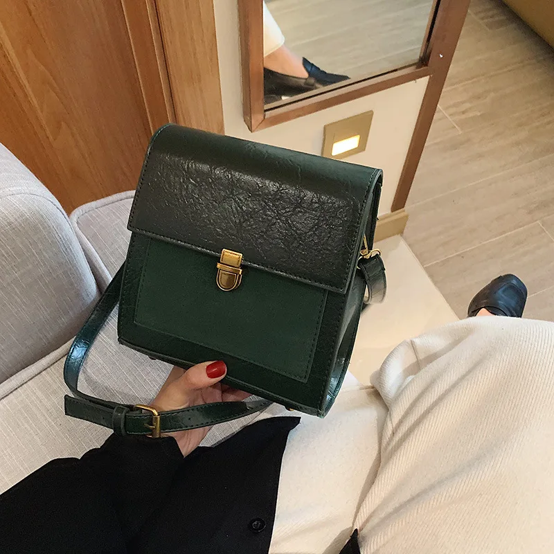 

Simple Solid PU Leather Small Flap Women's Bags Casual Shoulder Crossbody Bags For Women Designer Famous Brands Messenger Bags