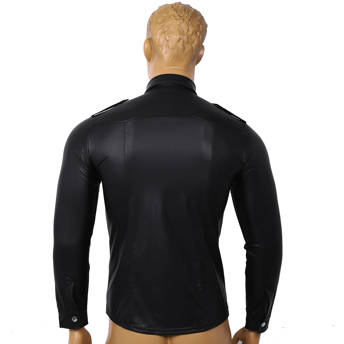 Men Long Sleeve Button Down Slim Fit 