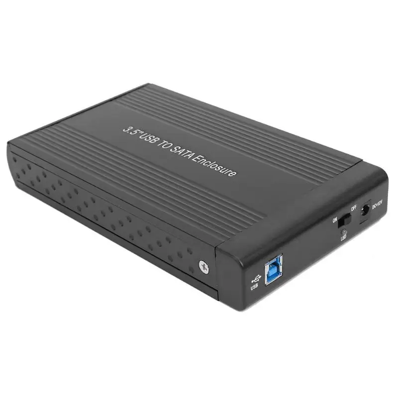 

3.5 inch 6T/8T Hard Disk Case SATA to USB 3.0/2.0 US/EU Adapter External HDD Enclosure Aluminium High Speed HDD Enclosure Case