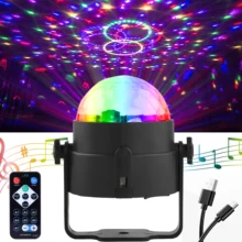 Sound Activated Rotating Disco Ball DJ Party Lights 3W LED Stage Lights led For Christmas wedding decoration sound dj par lights