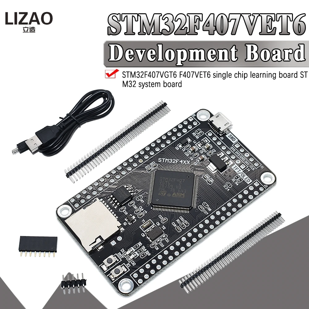 Microcontrolador Stm32 F407vet6 Con Conector Microcontrolador Stm32 F407vet6 Con Conector