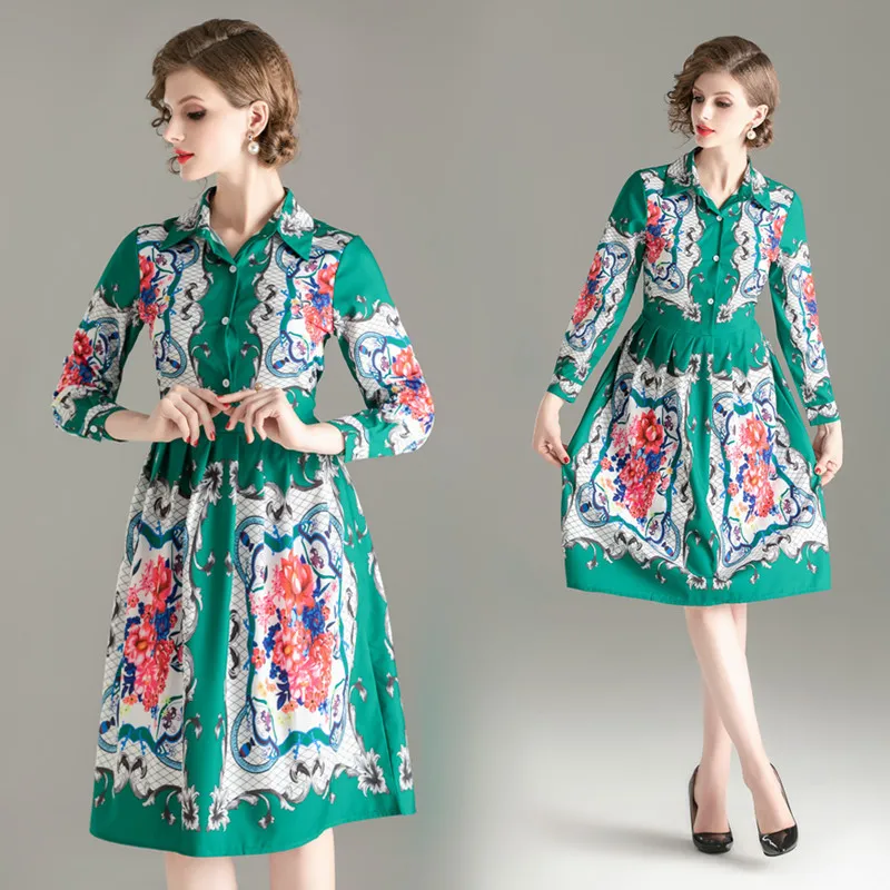 

Photo Shoot Dress Women's Underwear Autumn And Winter 2020 Spring New Style High Collar Mid-length Elegant Sweater Long Skirts o
