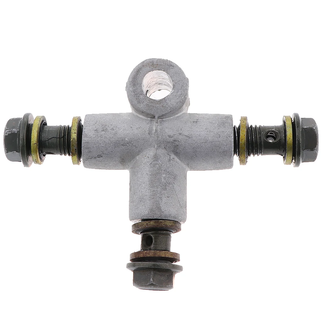 MagiDeal New Hot Front Double Brake Tee Fitting Connector for Motorcycle