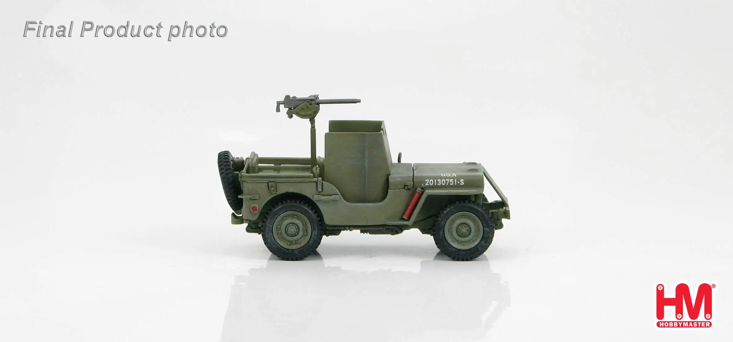 Hobby Master US Jeep Willy M B w/armour shields Второй мировой войны Европа 1944 1/48 литая под давлением модель готового грузовика