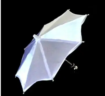 1 шт. супер мини волшебный зонтик 21 см длина Волшебные трюки(9 цветов можно выбрать) мини-зонтик использовать для ручной сцены магический реквизит - Цвет: white