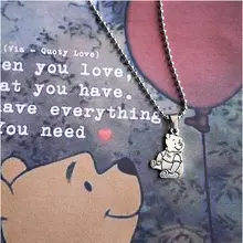 

Disney Cartoon Series Winnie The Childlike Fun and Cool Bungee Bead Necklace Female Pooh Necklace Ladies Necklace