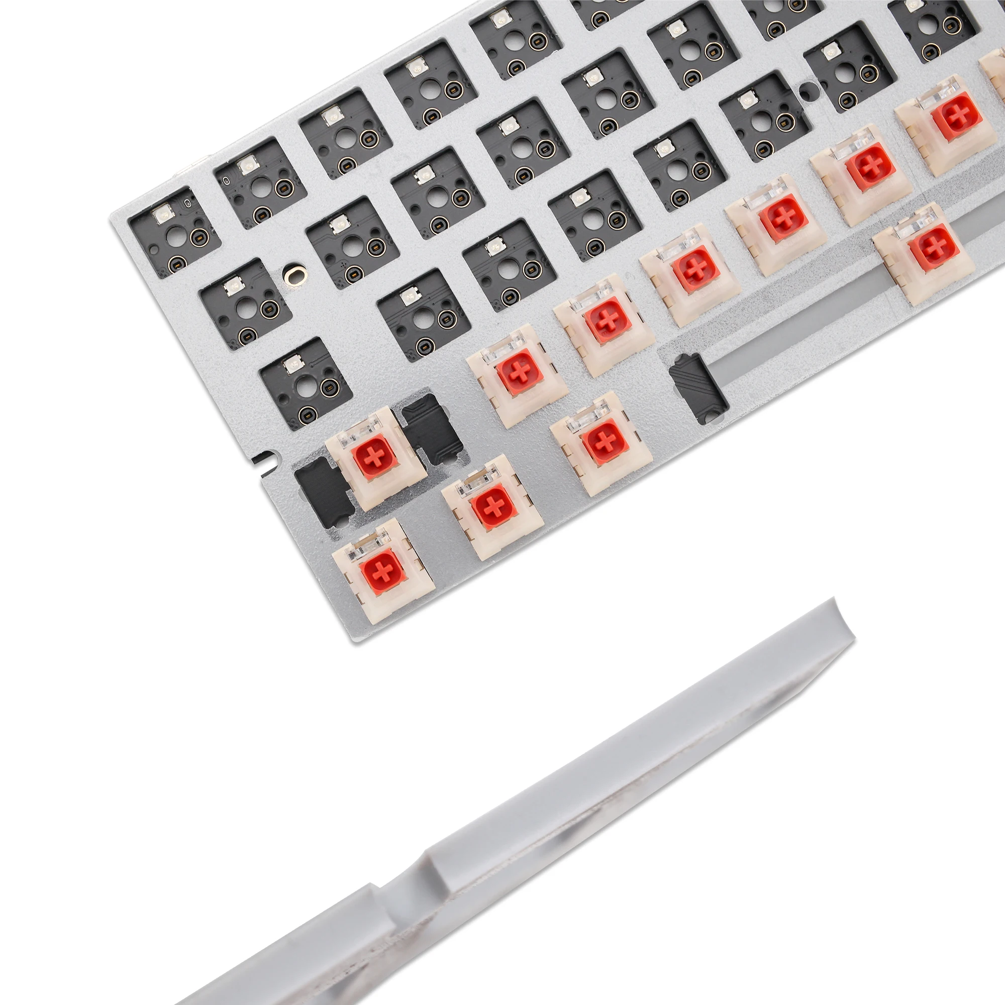 Absorção de Ruído de Amortecimento de Som de Silicone Insonorização entre Placa e Pcb Semelhante com Efeito de Espuma para Bm60 Poker Iso ec - Imagem 3
