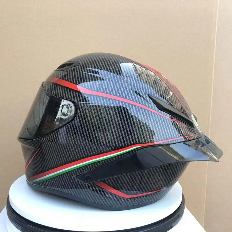 Полнолицевая k5 Pista GP-R Блестящий углерод имитация мотоциклетный шлем езда автомобиль мотокросса мотоциклетный шлем(Реплика
