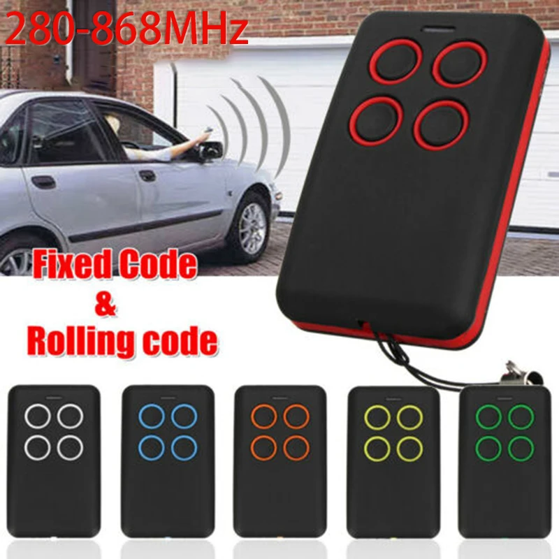 

1pc Waterproof Design 280-868MHZ Universal Fix Rolling Gate Garage Doors Remote Control Duplicator Tool For Automatic Door