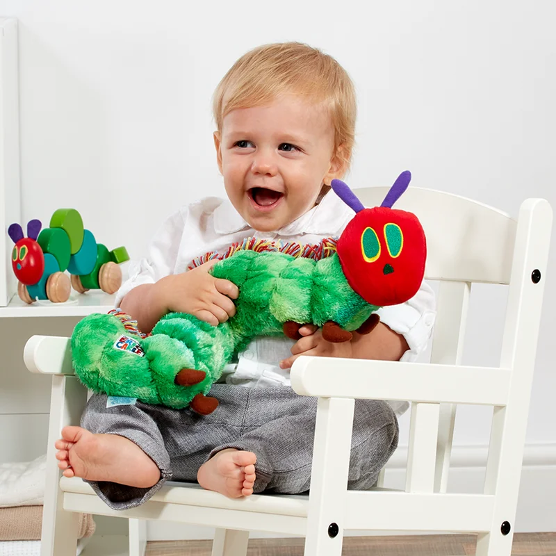 2021 New Cartoon Eric Carle Soft Plush Toy Caterpillar Large Stuffed Caterpiller Animal Doll Christmas Gift For Children