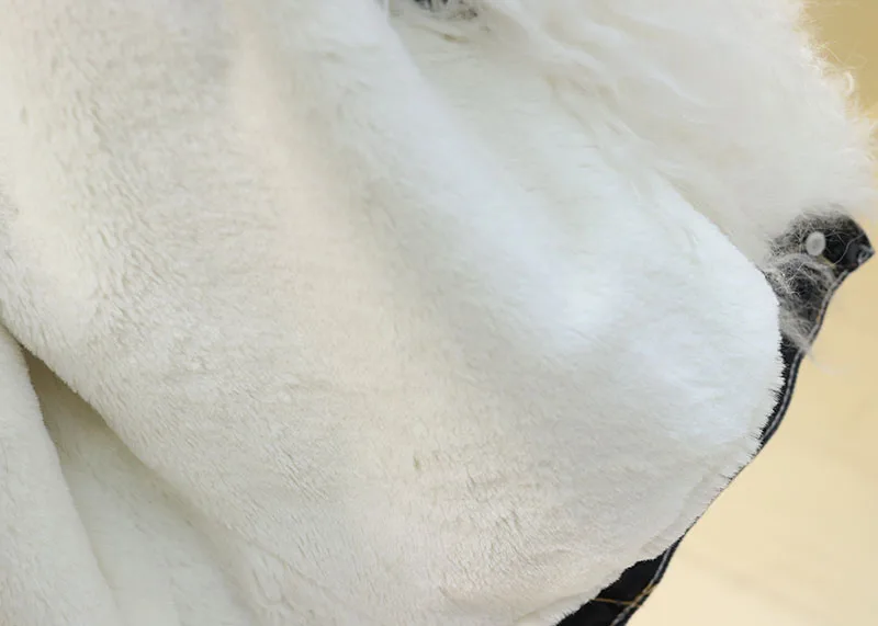 New Lamb Hair Parka Cotton Coat Woman Winter Cowboy Jacket Women Detachable Wool Liner Fur Collar Thick Warm Jeans Coats Mujer