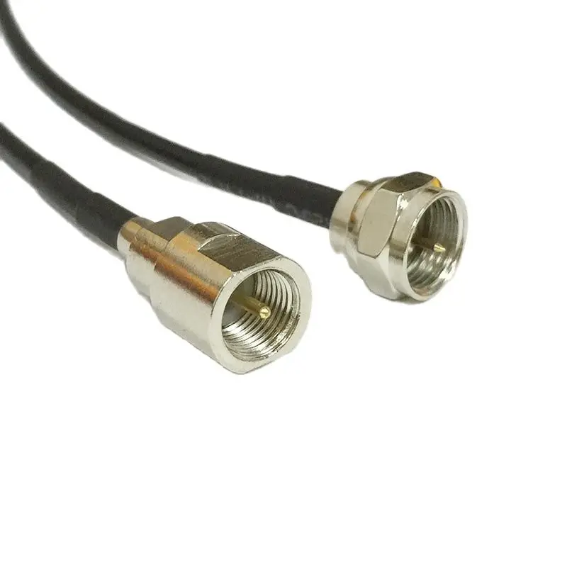New Modem Coaxial Cable F Male Plug Connector Switch FME Male Plug