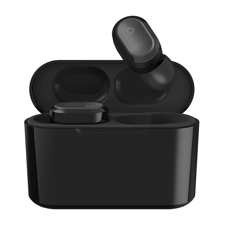 Новинка TWS201 Bluetooth наушники 5,0 Беспроводные сенсорные наушники-вкладыши Автоматическое Сопряжение шумоподавление CD качество звука вкладыши - Цвет: black
