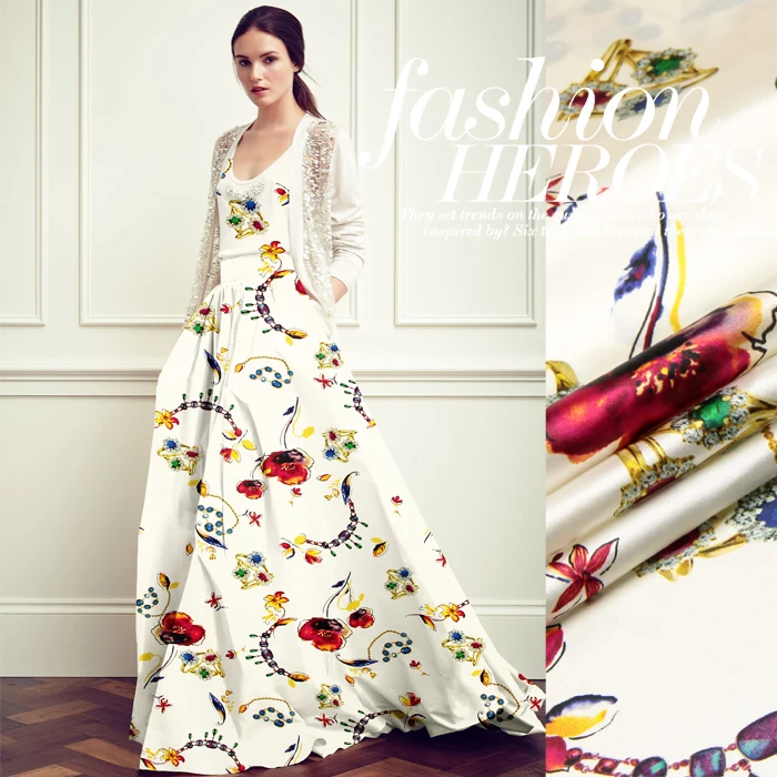 118 см набивная атласная шелковая ткань МЕТР 19 мм мягкий шелк стрейч атласная ткань Атлас спандекс натуральный шелк ткань ткань