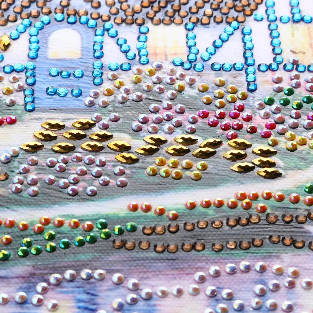 4 шт./компл. особой формы алмазов картина DIY 5D частичное дрель вышивки крестом Наборы быта вышивка пейзажа Картины
