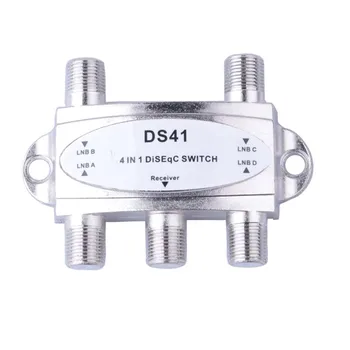 

TV DiSEqC Switch 4x1 DisEQC switcher satellite antenna flat LNB switch for tv Receiver
