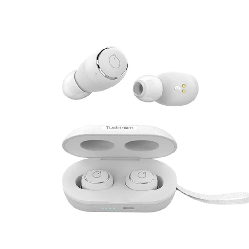 UIISII T600 гарнитура 5,0 Беспроводная Bluetooth открытая крышка автоматически подключается IPX5 Водонепроницаемая интеллектуальная сенсорная 3D стереогарнитура - Цвет: Белый