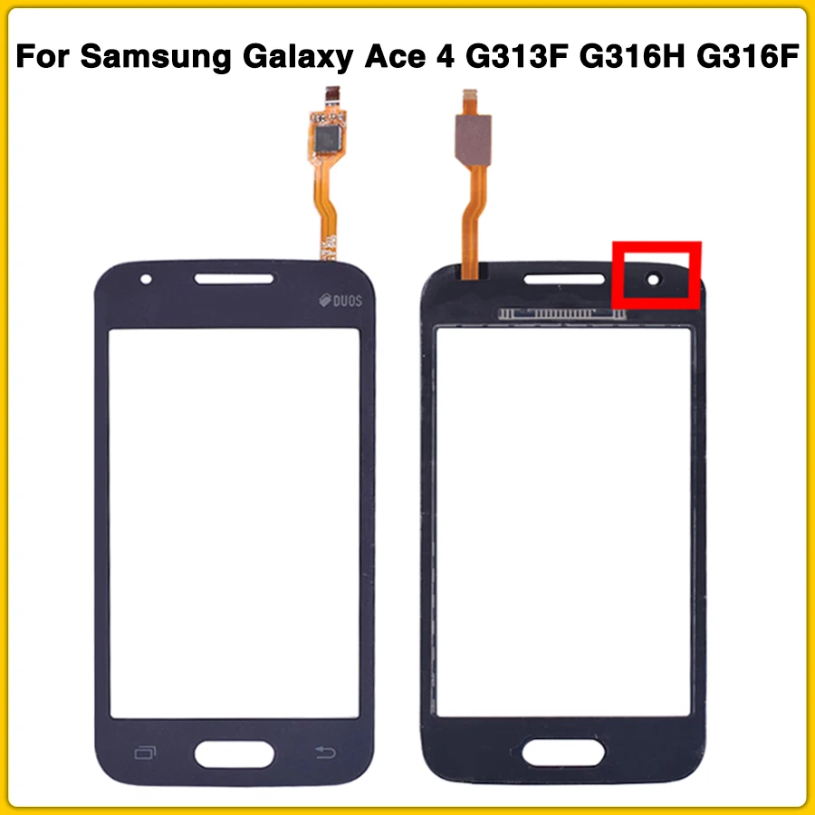 10 шт. сенсорный экран для Samsung Galaxy DUOS Ace 4 G313 G313F G316H G316F панель дигитайзер Датчик
