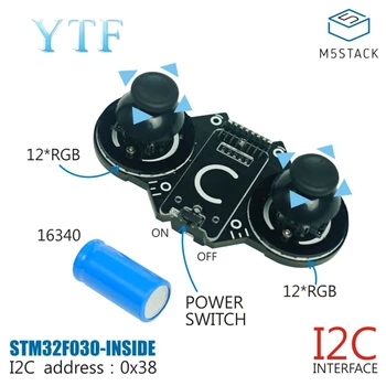 

M5Stack JoyC double rocker I2C modules may be offset output full angular offset data