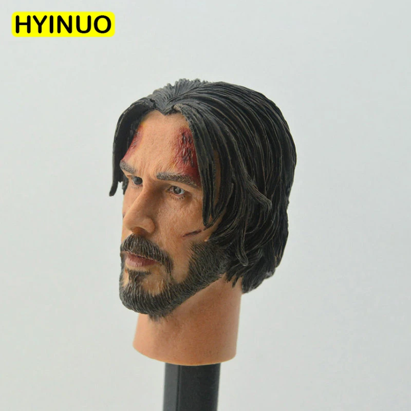 Custom 1 6 Scale Handsome Keanu Reeves John Wick War Damage Edition Version Head Sculpt Headplay F 12 Action Figure Body Action Figures Aliexpress