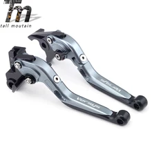 Тормозной рычаг сцепления для KAWASAKI KLE 650 Versys 2009- 10 11 12 13 титановый Мотоцикл Регулируемый складной выдвижной логотип