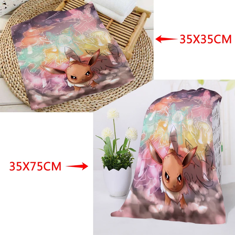 Новое поступление на заказ eevee полотенце для лица с рисунком из микрофибры квадратные прямоугольные полотенца Размер 35x35 см 35x75 см логотип на заказ - Цвет: 20