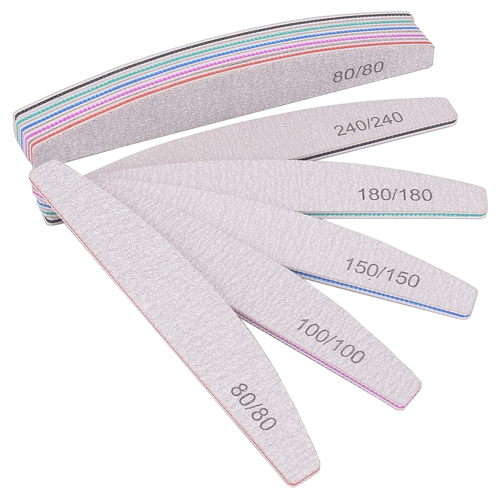 Professional Nail File 100/180 Sandpaper (5/10Pcs)