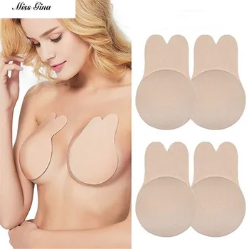 

Women Breast Petals Bra Bralette Intimates Cute Rabbit Bra Nipple Covers Push Up Invisible Bra Top Reusable Breast Adhesive