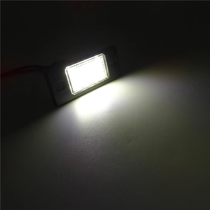 JIUWAN 1 пара Белый 18SMD светодиодный номерной знак для VW Touareg Tiguan Golf 5 Passat B5 авто лампа