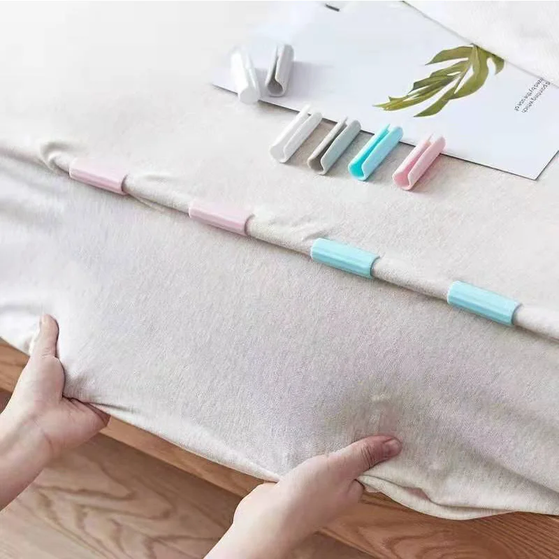 

10/12pcs Non-slip Bed Sheet Clip Mattress Fasteners Clothes Pegs Holder Multifunction Clothes Pegs Cama