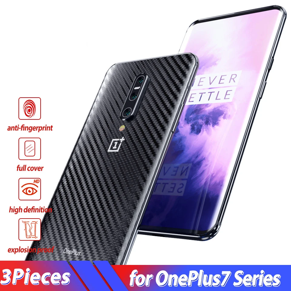 Back Screen Protector for Oneplus 7 7T pro Carbon Fiber Protective Film