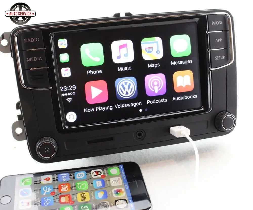Новинка RCD330 Plus RCD330G Carplay MIB 6,5 дюймов радио для Jetta MK5 MK6 CC Passat 6RD035187B 1 ГБ ram камера заднего вида Bluetooth USB