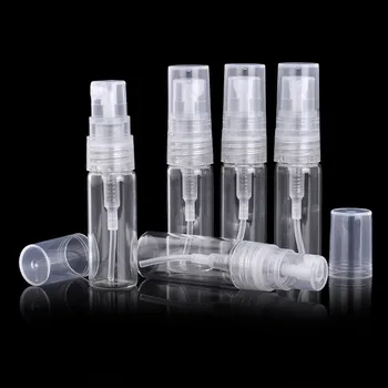 

5pcs/pack 2ML 3ML 5ML 10ML Portable Mini Perfume Bottle Glass Empty Cosmetics Bottle Sample Test Tube Bottle Thin Glass Vials