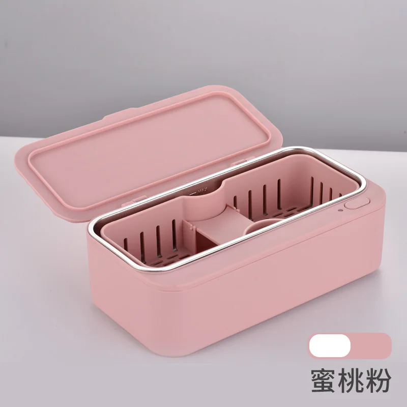Pink US plug Xiaomi Youpin EraClean Ultra sonic Cleaner 45000 Гц ювелирные очки часы Стоматологическая бритва щетка ультразвуковая звуковая очистка резервуар - Цвет: Pink US plug