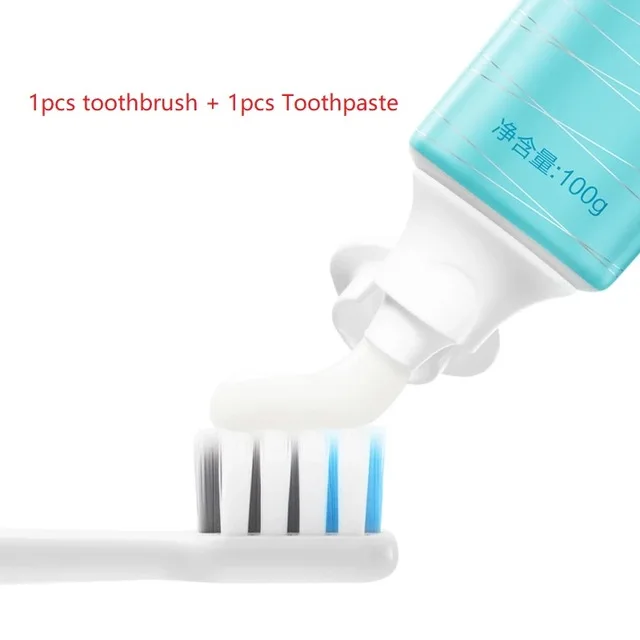 Xiaomi доктор бамбуковое волокно Уход зубная паста активный биологический пептид антибактериальное отбеливание зубов защита десен для мужчин и женщин - Цвет: 1set